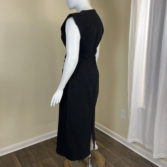 Modern Citizen Women Size 1X Black Cambria Structured Corduroy Maxi Dress Modern - Picture 11 of 17